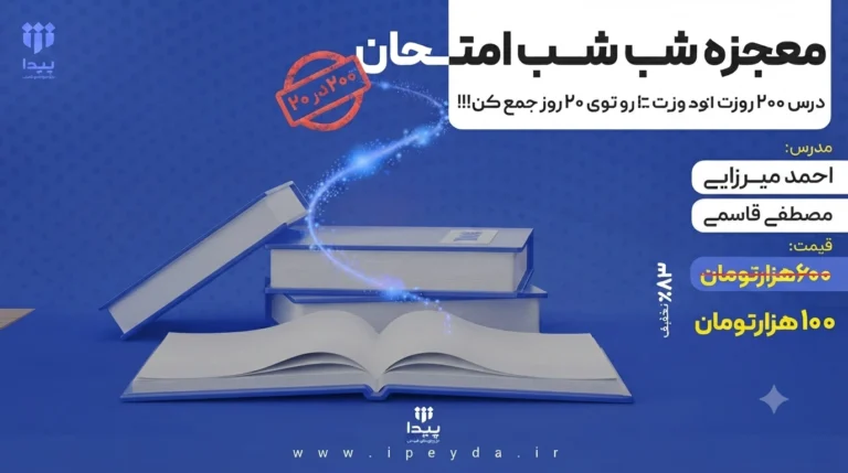 برگزاری دوره فشرده «معجزه شب امتحان»