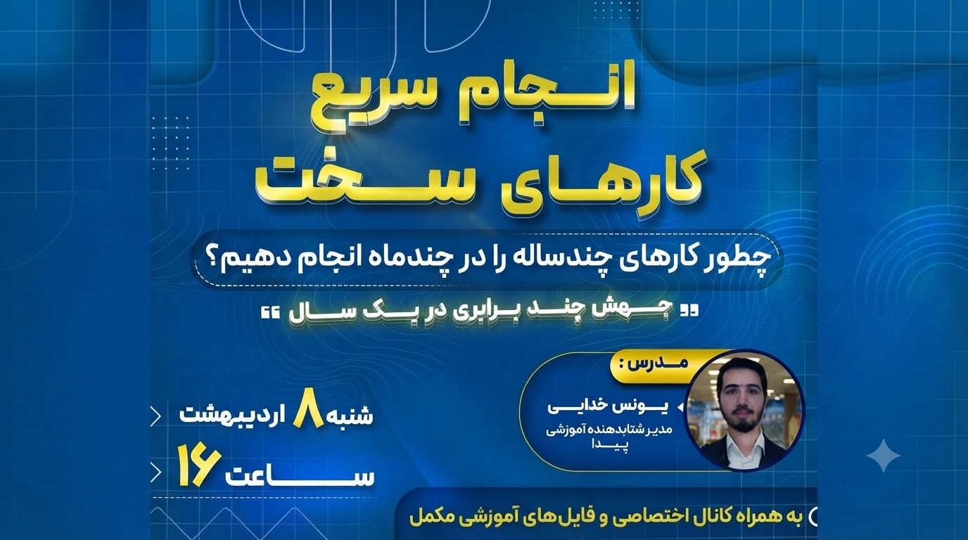 برگزاری وبینار «انجام سریع کارهای سخت»
