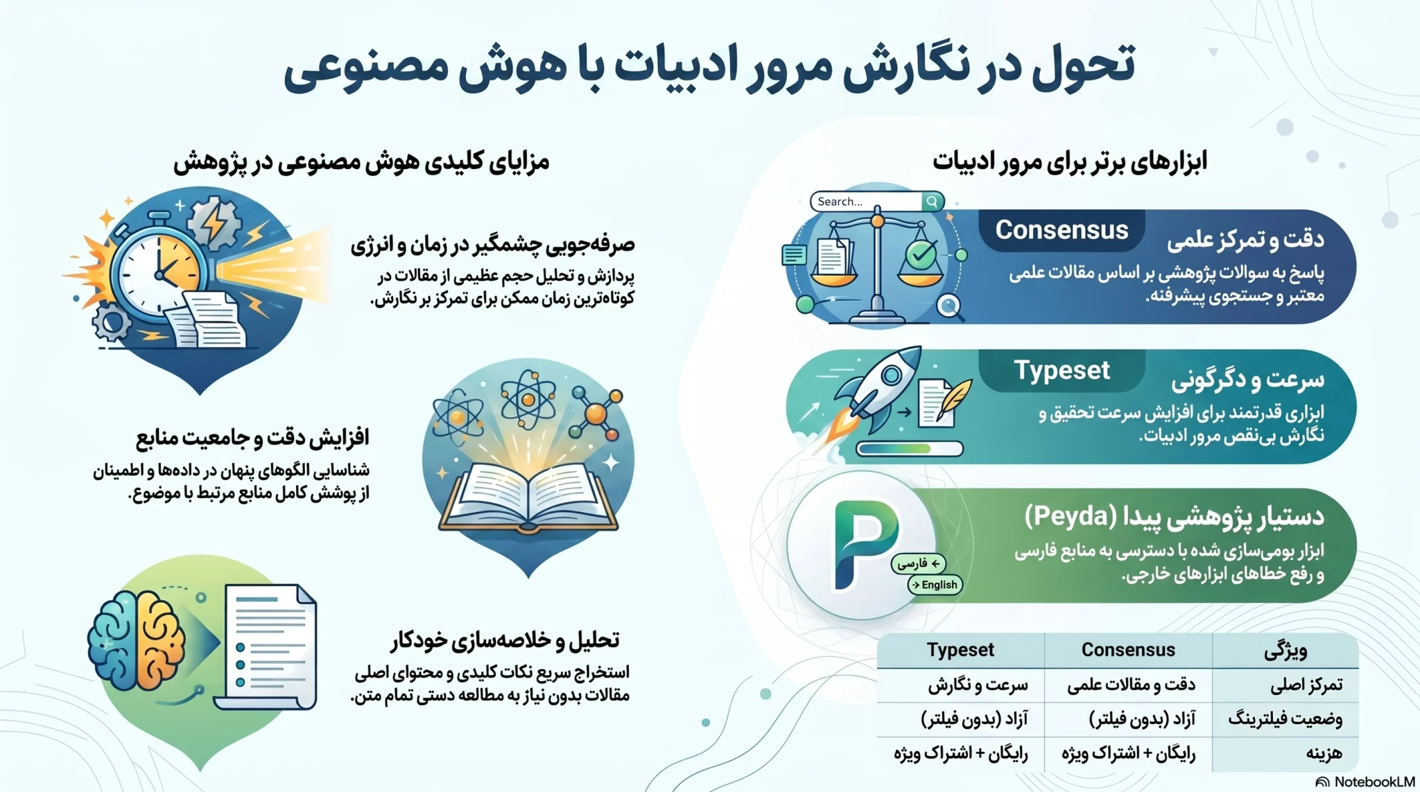 نحوه نوشتن مرور ادبیات با هوش مصنوعی | پیدا شتابدهنده پژوهشی