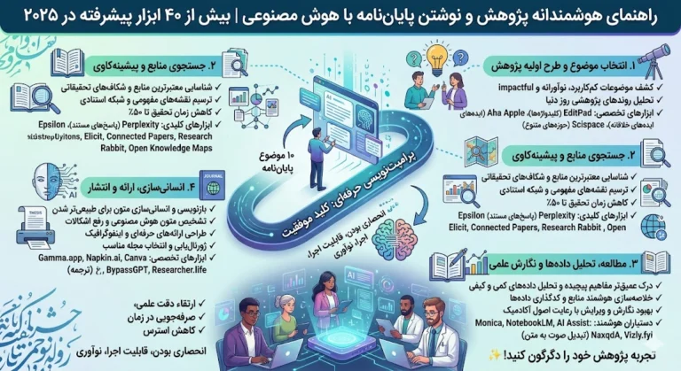 هوش مصنوعی نوشتن پایان نامه