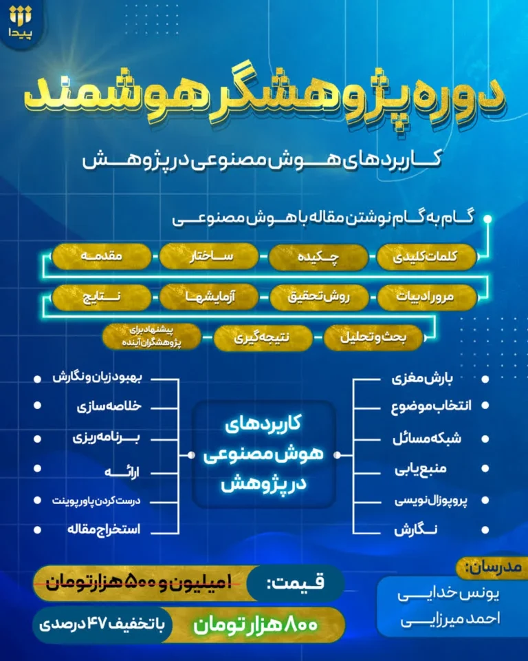 برگزاری دوره جامع «پژوهشگر هوشمند»